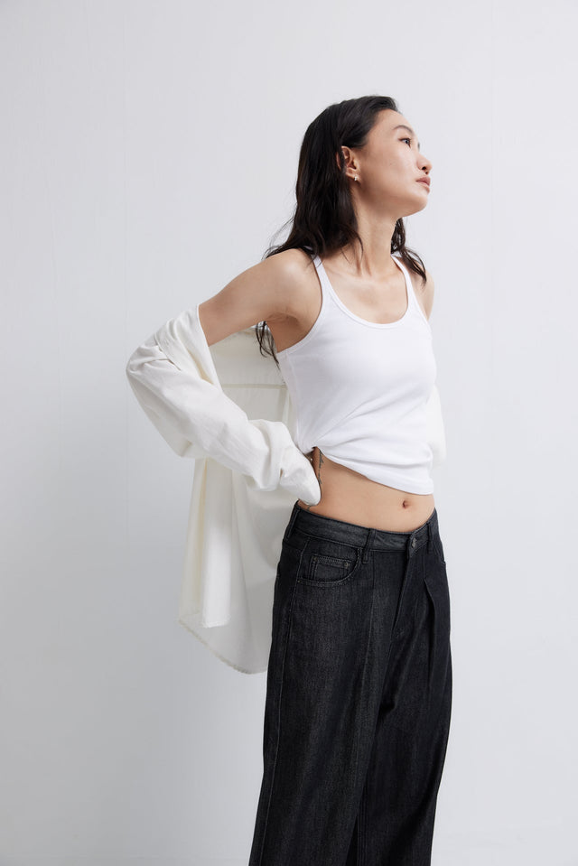 背心-elastic-midline-two-wear-vest-grey