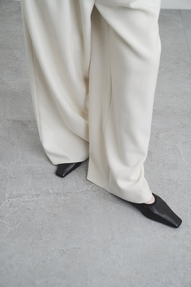 休閒西褲-elastic-waist-textured-casual-trousers