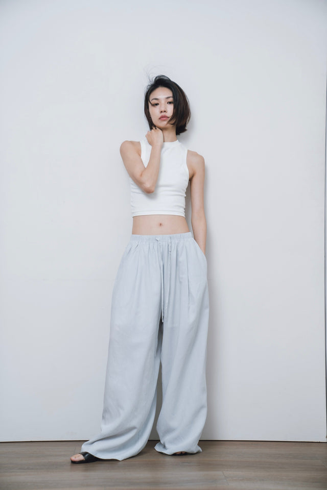 削肩背心-small-collar-stretchy-shoulder-vest-white