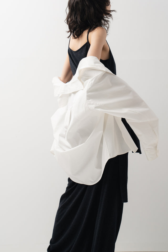 鬆弛感細針織鬆身裙 (深灰)