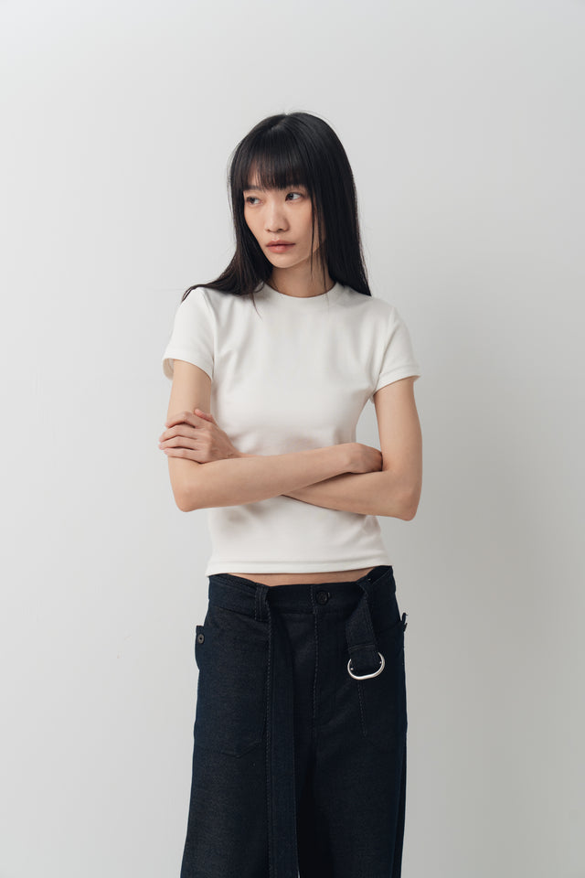 Summer Comfortable Fitted Tee (White)