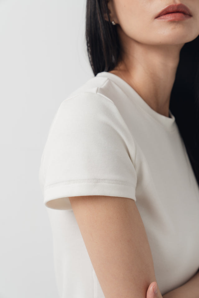 Summer Comfortable Fitted Tee (White)