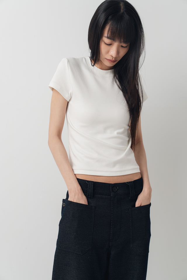 Summer Comfortable Fitted Tee (White)