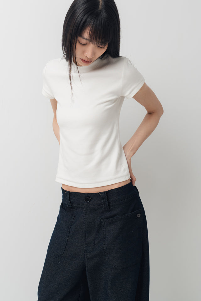 Summer Comfortable Fitted Tee (White)