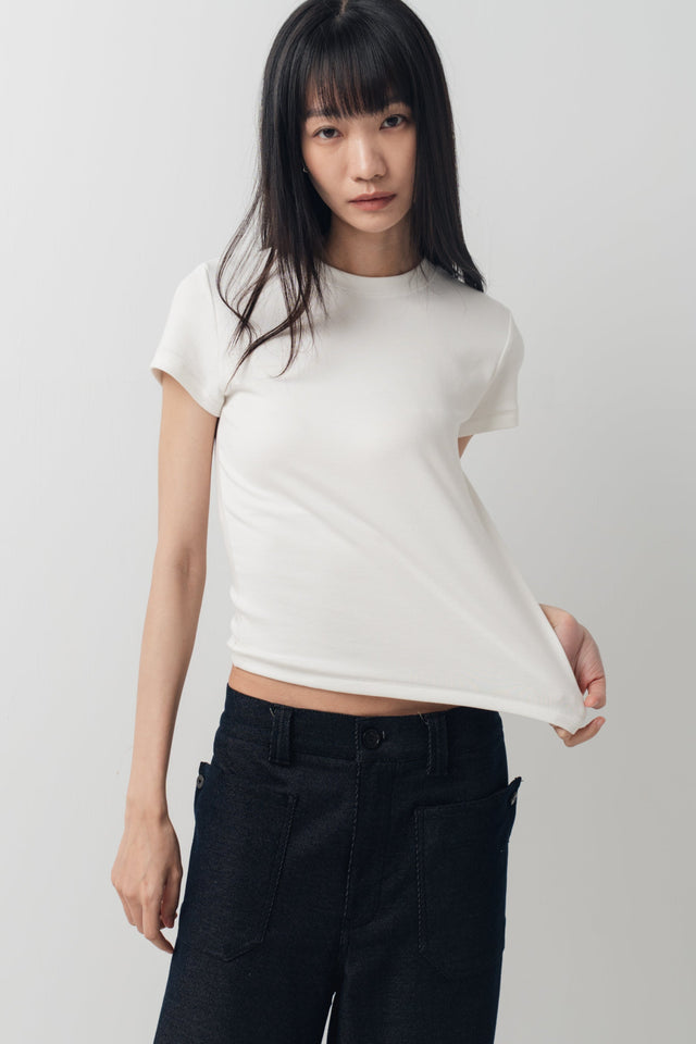 Summer Comfortable Fitted Tee (White)