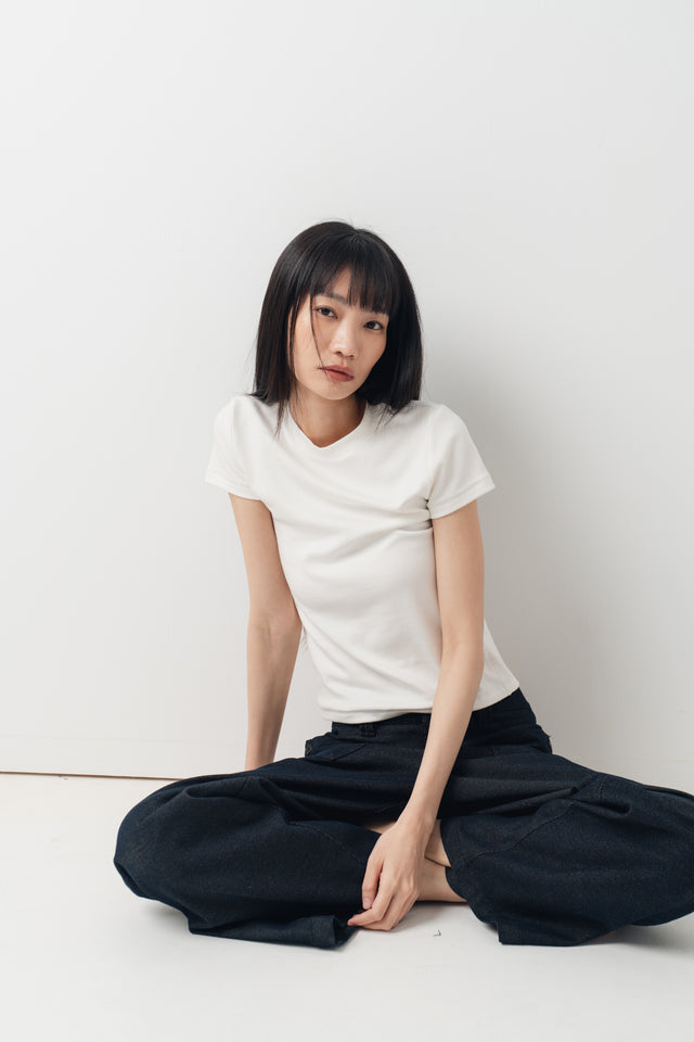 Summer Comfortable Fitted Tee (White)