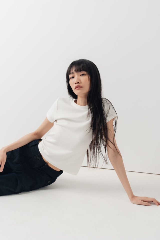 Summer Comfortable Fitted Tee (White)