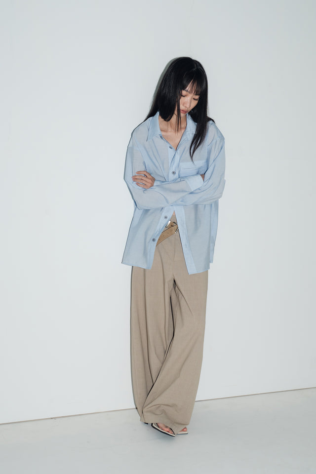 3D弧裁解構西褲 (沙杏)