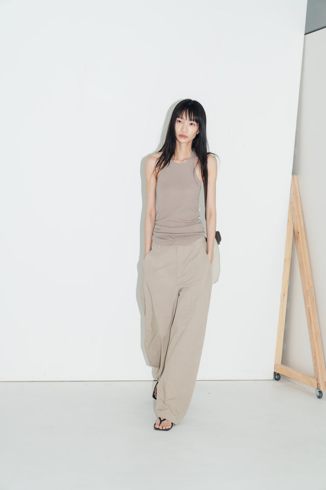 3D弧裁解構西褲 (沙杏)