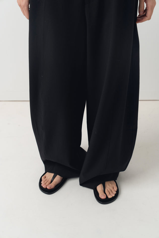 3D Curved Deconstructed Trousers (Black)