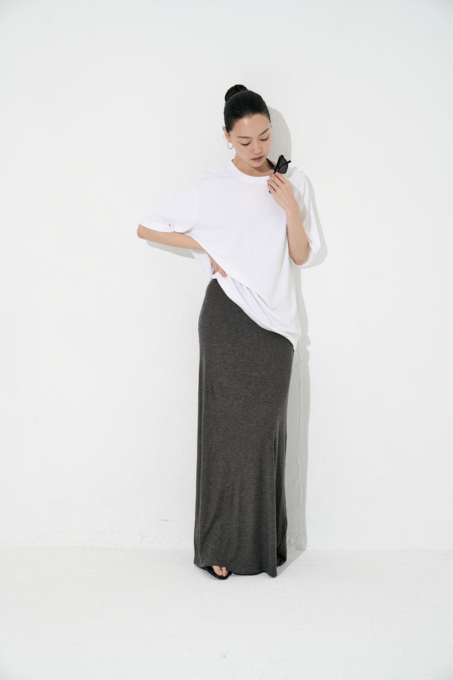 Unisex 精梳棉直身爽滑Tee (白)