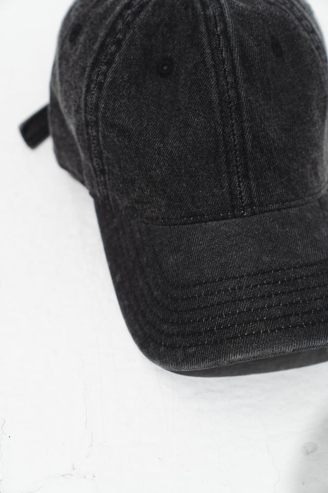 小臉棒球帽 (水洗灰)