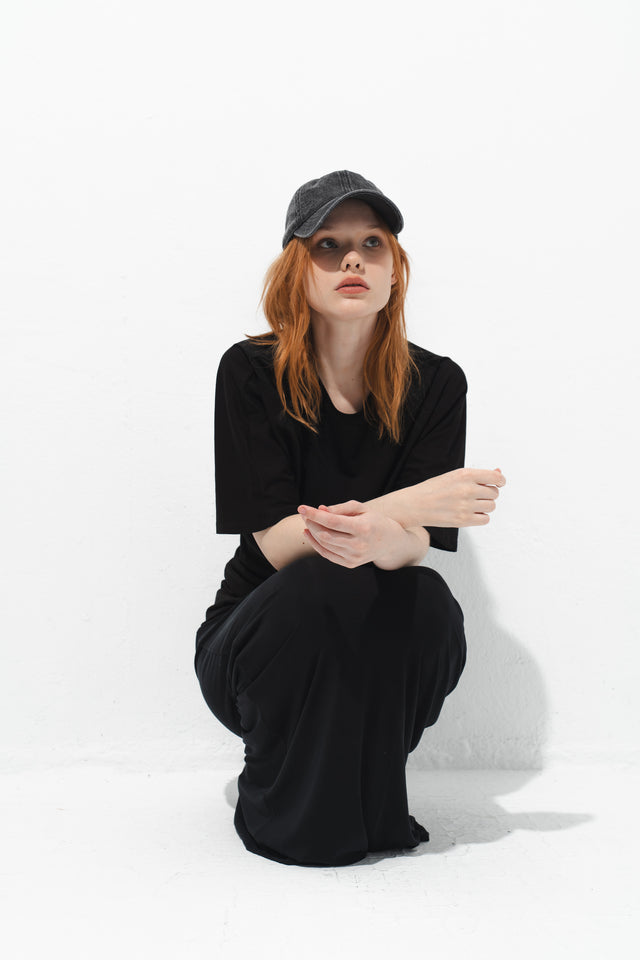 小臉棒球帽 (水洗灰)