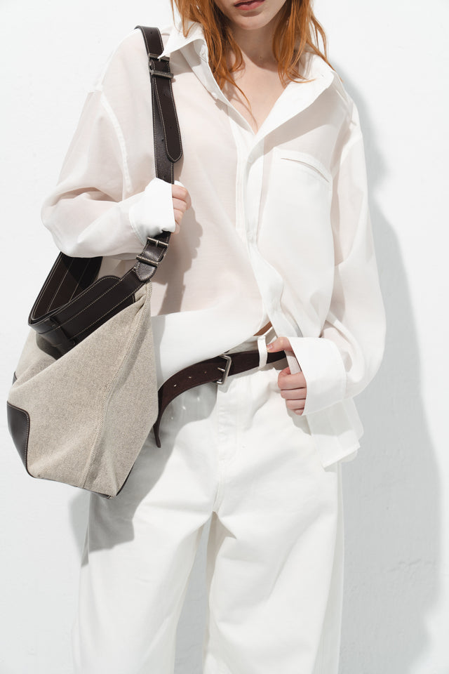 重工方釦軟質皮帶 (深棕)