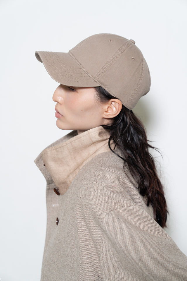 小臉棒球帽 (灰裸)
