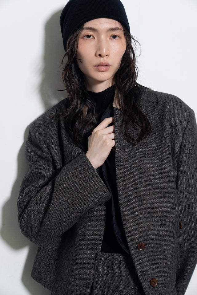 極輕盈保暖內搭外套 (內填充100%羊毛) (黑)