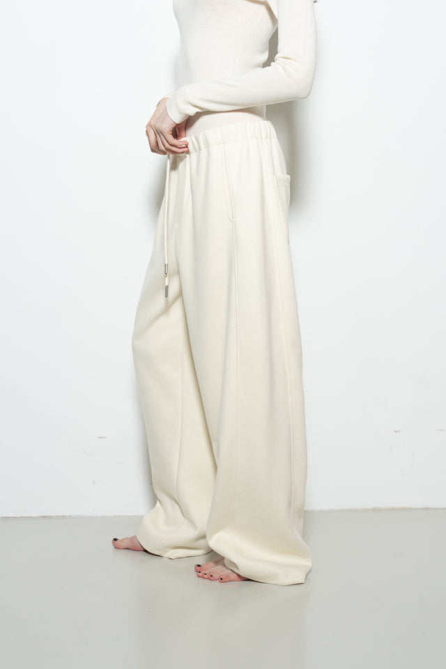 超舒適垂感剪裁休閒褲 (米)