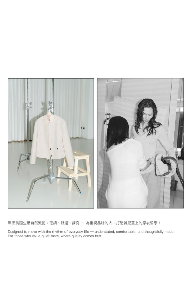 輕盈翻領長版風衣(附腰帶) (淺卡其)