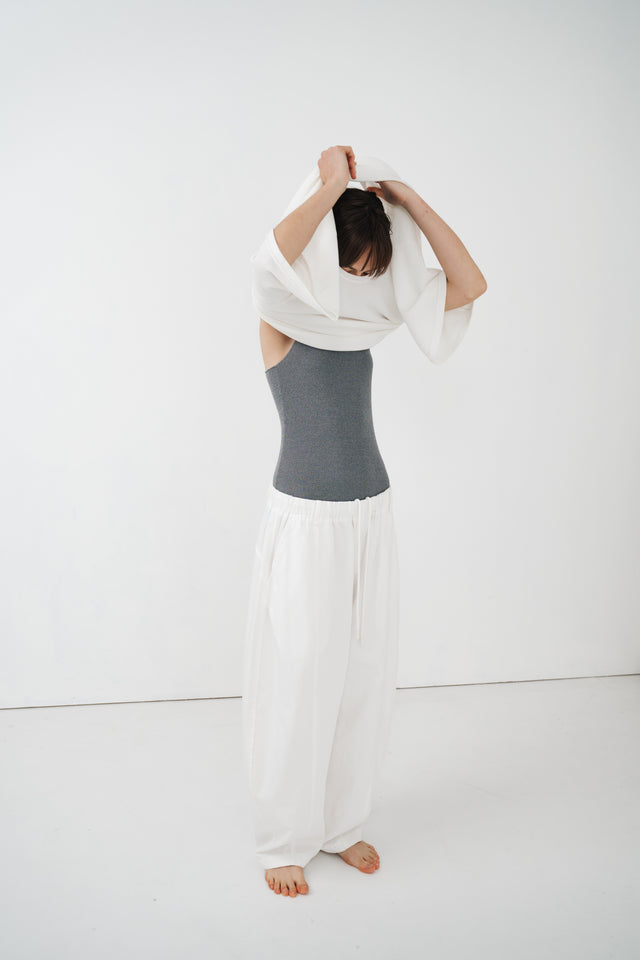 Silk Knit Y字美背涼爽針織背心 (灰)