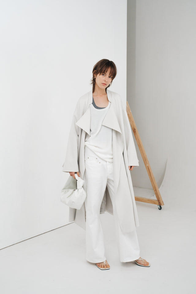 Silk Knit Y字美背涼爽針織背心 (灰)