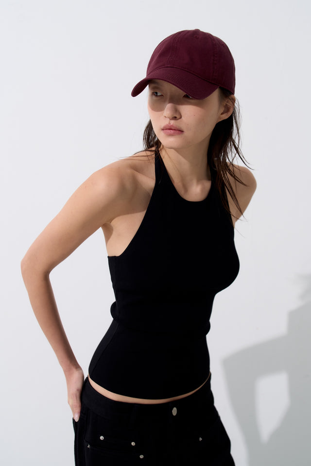 Small face baseball cap (deep chocolate)