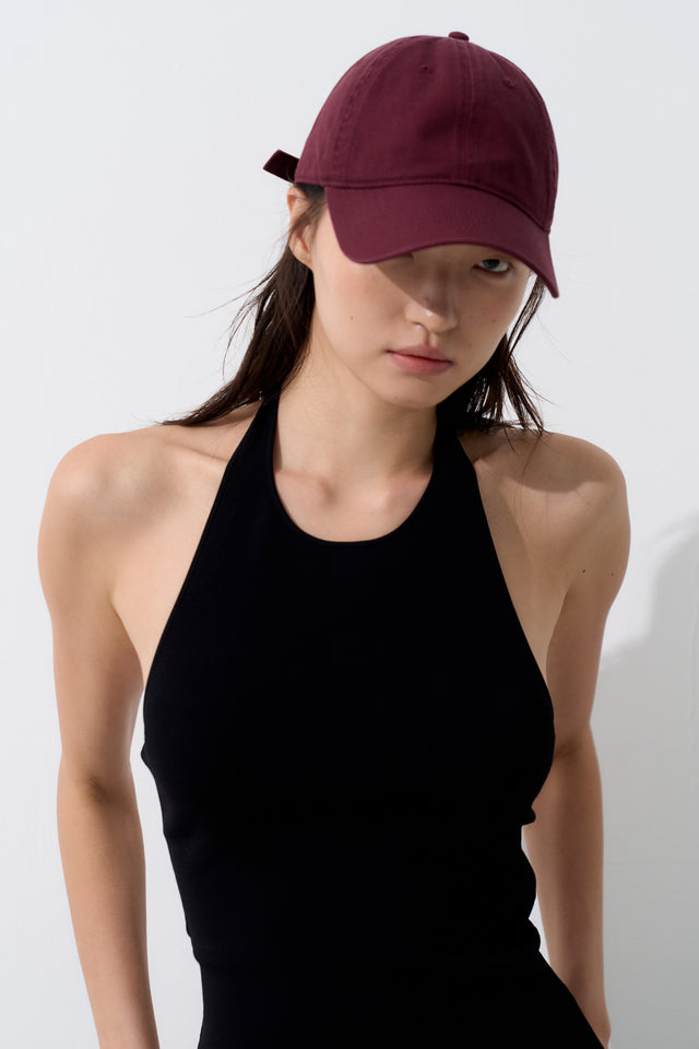 Small face baseball cap (deep chocolate)