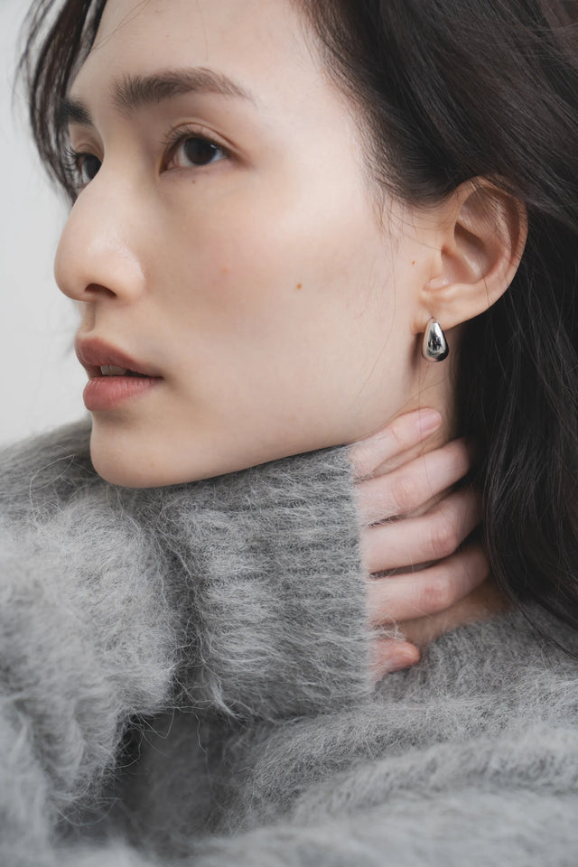 耳環-french-gold-bean-earrings-silver