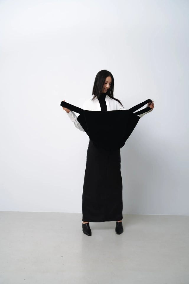 羊毛衫-warm-half-collar-seamless-woolen-sweater-black