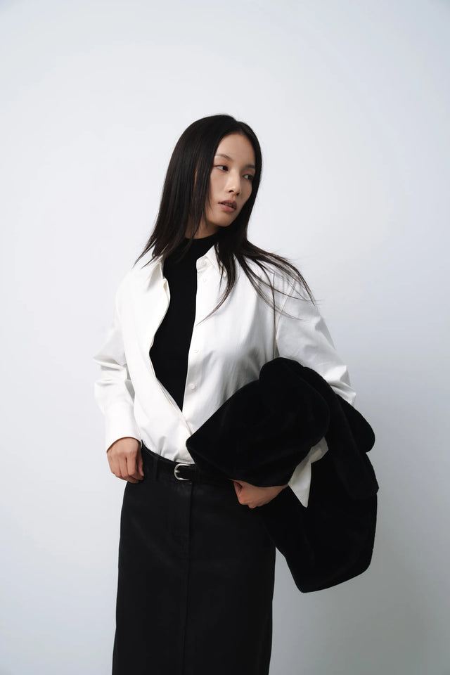 羊毛衫-warm-half-collar-seamless-woolen-sweater-black