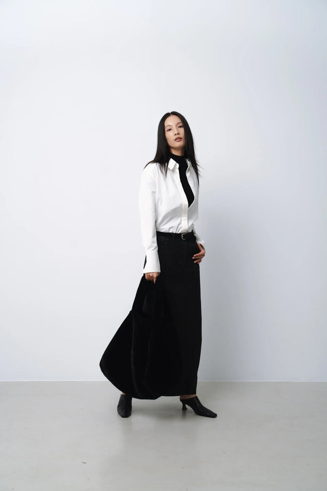 羊毛衫-warm-half-collar-seamless-woolen-sweater-black