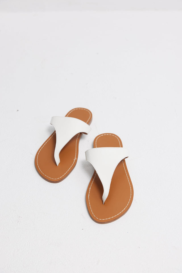 涼拖鞋-simple-thong-flat-sandals-white