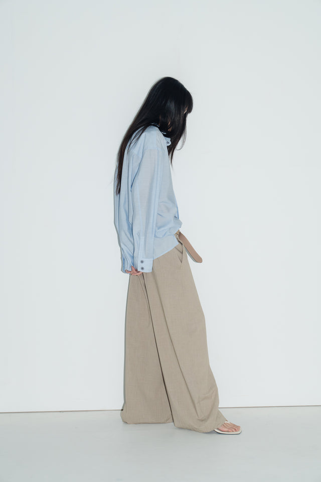 3D弧裁解構西褲 (沙杏)