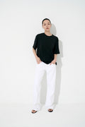 Unisex 精梳棉直身爽滑Tee (黑)