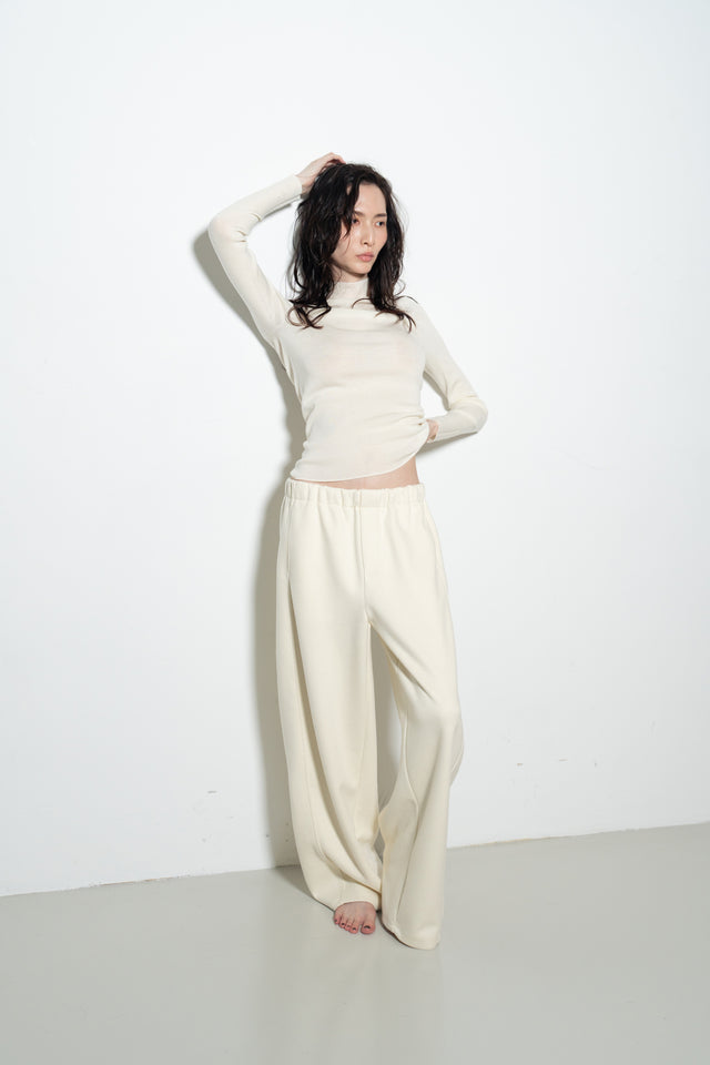 超舒適垂感剪裁休閒褲 (米)