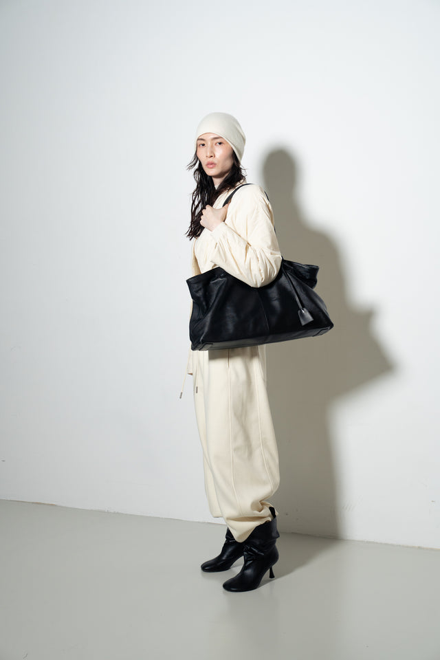 超舒適垂感剪裁休閒褲 (米)