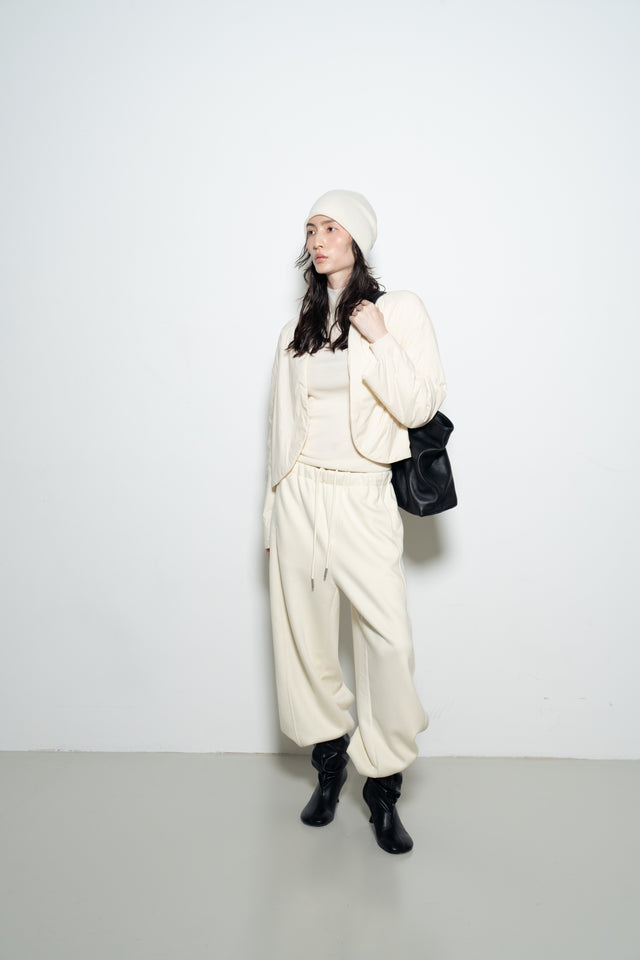 超舒適垂感剪裁休閒褲 (米)