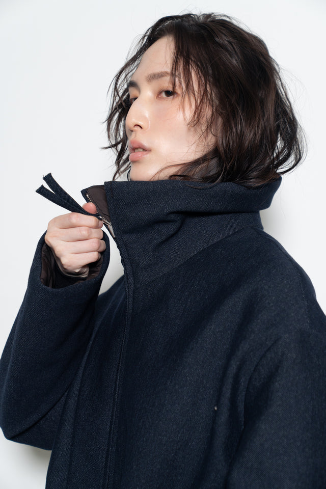 激推✨雙面穿輕暖丹寧外套 (內填充100%羊毛)