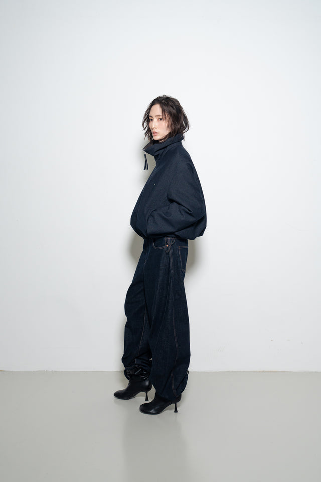 Ultra Soft 隱藏結構線原色丹寧褲 (原牛)