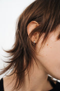 Finely cut 925 sterling silver earrings (silver)