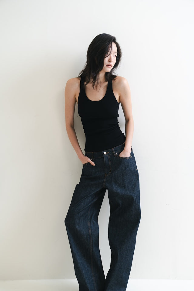 【土耳其ISKO丹寧】鬆弛直筒丹寧褲 (原牛)