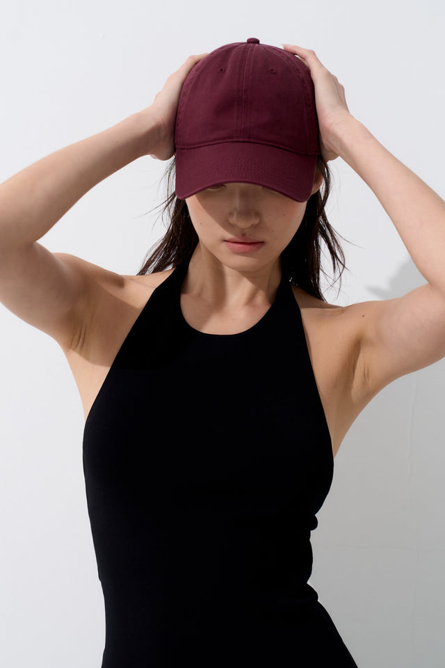 Small face baseball cap (deep chocolate)