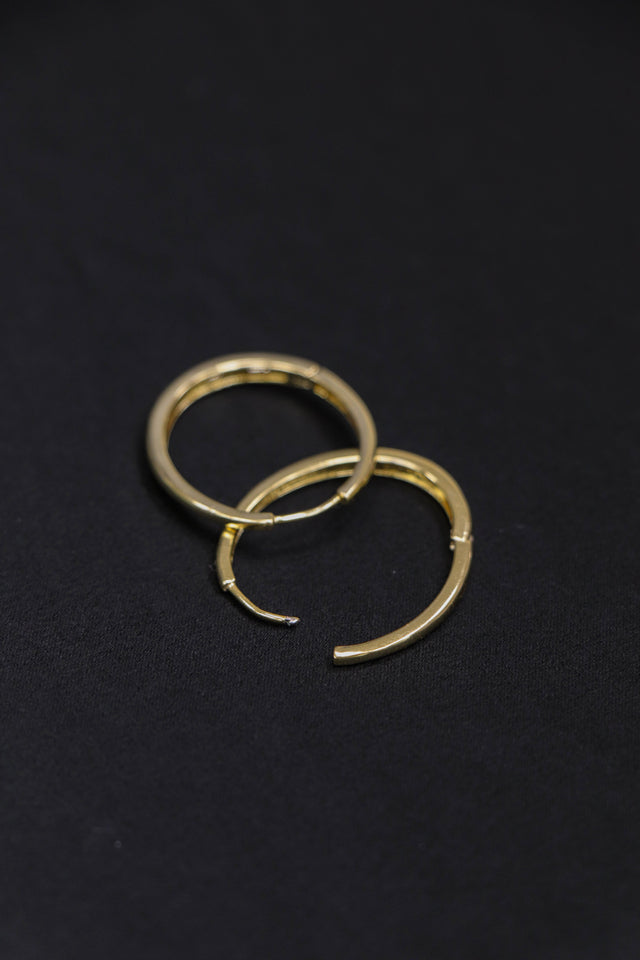 純銀耳環-oval-sterling-silver-earrings-gold