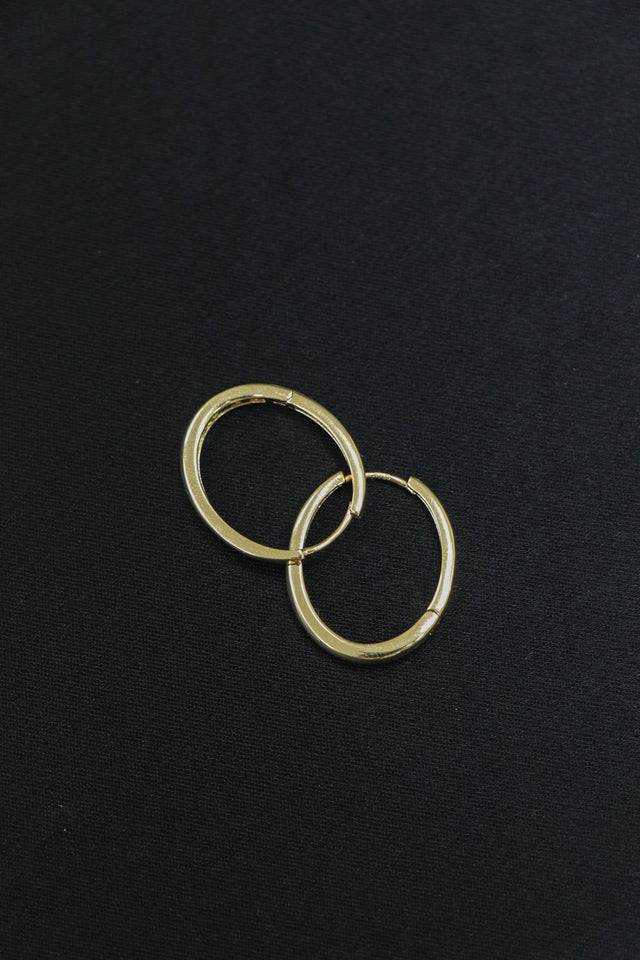 純銀耳環-oval-sterling-silver-earrings-gold