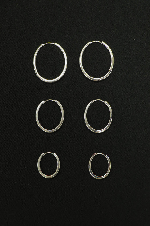 純銀耳環-oval-sterling-silver-earrings-silver