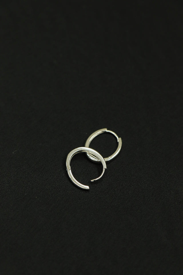 純銀耳環-oval-sterling-silver-earrings-silver