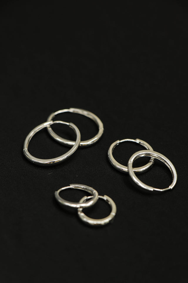 純銀耳環-oval-sterling-silver-earrings-silver