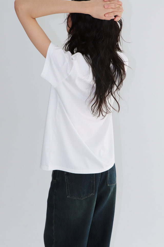 棉T-smooth-modal-silk-tee-white