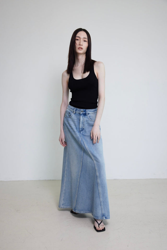 丹寧裙-ultra-soft-denim-maxi-line-skirt-lightblue