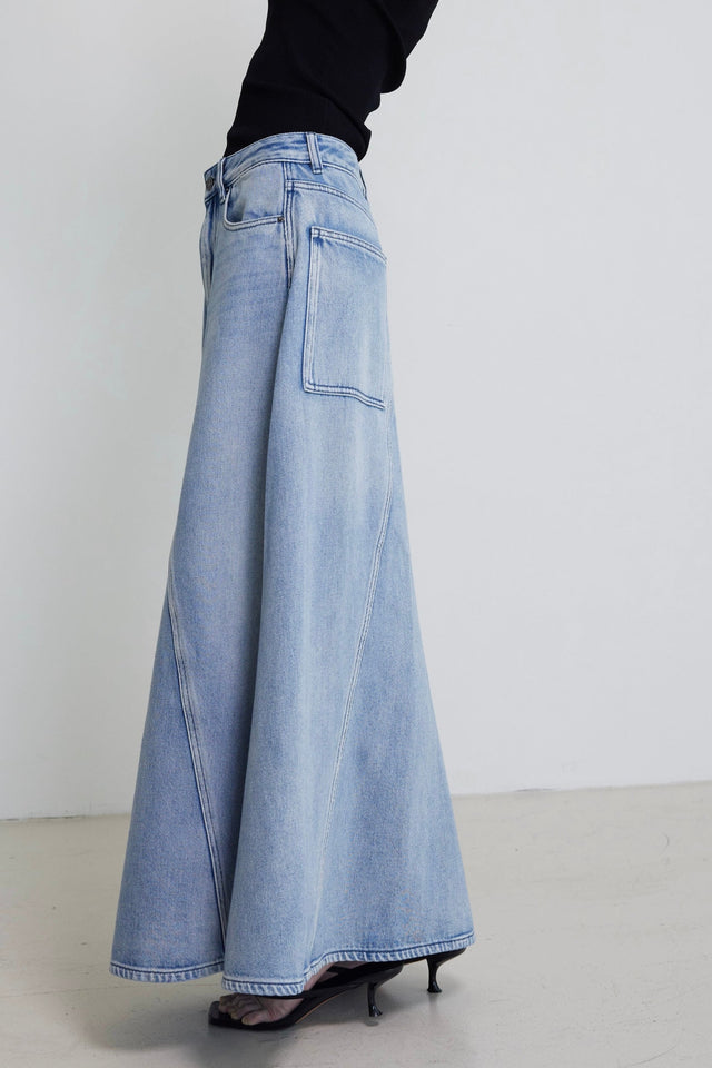 丹寧裙-ultra-soft-denim-maxi-line-skirt-lightblue