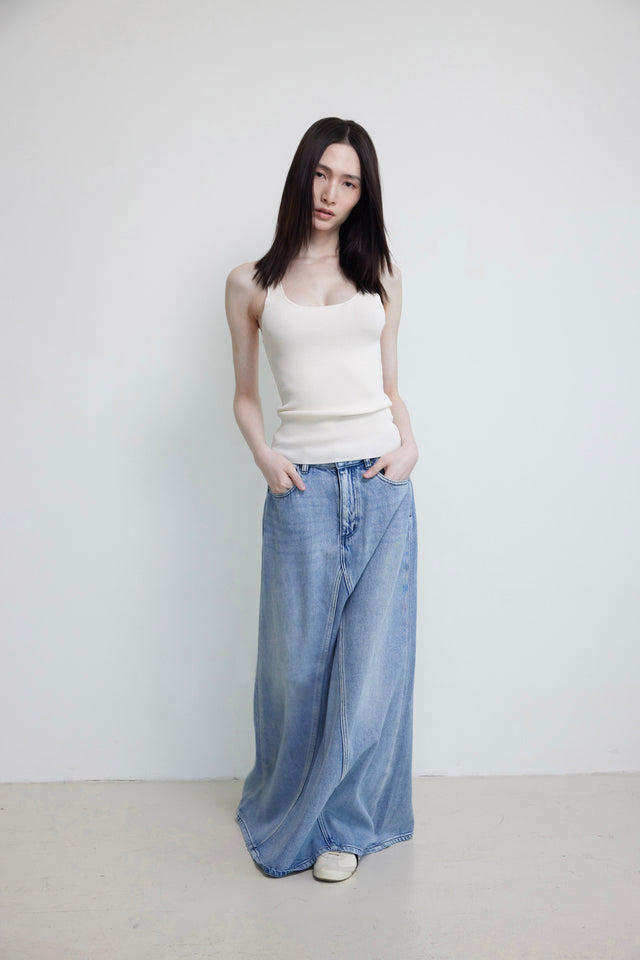 丹寧裙-ultra-soft-denim-maxi-line-skirt-lightblue